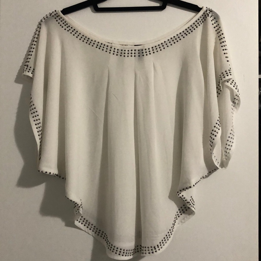 Off White flowy blouse with studs